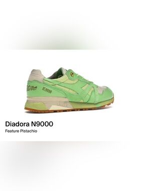 Diadora N.9000 Mint & Cream Athletic Sneakers